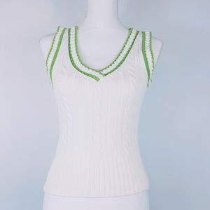 Ann Taylor Loft Sweater Popover Vest Shirt